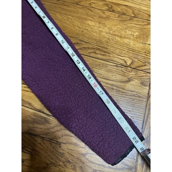 PINK by VICTORIA'S SECRET MAROON SHERPA FLEECE 1/4 ZIP SWEATSHIRT SIZE SMALL R23 - Picture 5 of 8